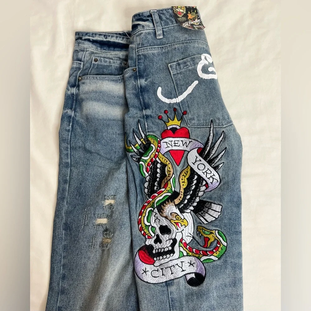Ed Hardy New York City Blue Slim Fit Size 36